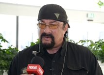 Steven Seagal in Baku. Azerbaijan, Dec.15, 2015   